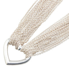 ティファニー 10ロウチェーントグル ハート ネックレス SV925 シルバー レディース TIFFANY&Co. 【中古】