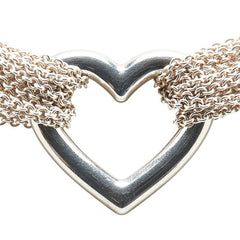 ティファニー 10ロウチェーントグル ハート ネックレス SV925 シルバー レディース TIFFANY&Co. 【中古】