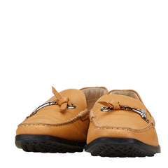 トッズ ローファー ドライビングシューズ サイズ：38 ベージュ レザー レディース TOD’S 【中古】