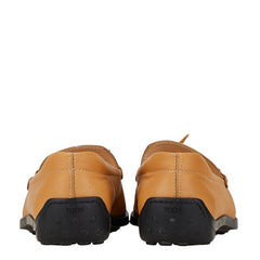 トッズ ローファー ドライビングシューズ サイズ：38 ベージュ レザー レディース TOD’S 【中古】