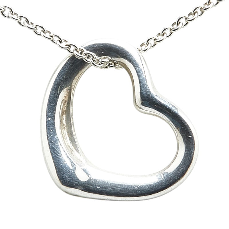 ティファニー オープンハート ネックレス SV925 シルバー レディース TIFFANY&Co. 【中古】