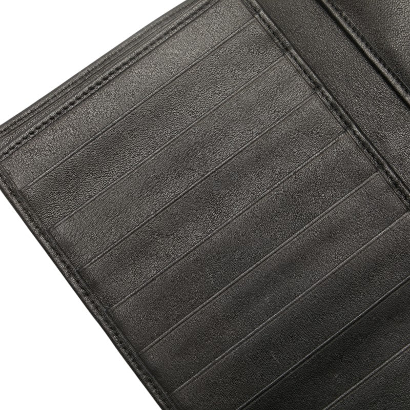 カルティエ トリニティ 長財布 ブラック レザー レディース CARTIER 【中古】