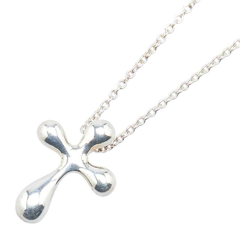 ティファニー クロス ネックレス SV925 シルバー レディース TIFFANY&Co. 【中古】