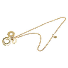 セリーヌ サークルロゴ ネックレス ゴールド メッキ レディース CELINE 【中古】