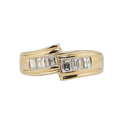 K18YG イエローゴールド ダイヤ0.84ct リング 指輪 レディース 13号 【中古】