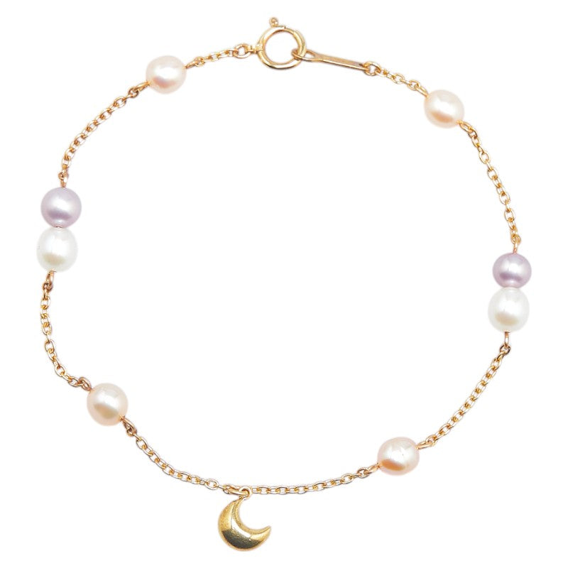 タサキ ムーン モチーフ ブレスレット K18PG ピンクゴールド レディース TASAKI 【中古】