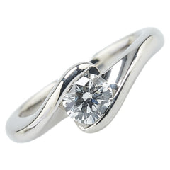 Pt900 プラチナ ダイヤ0.512ct リング 指輪 レディース 7.5号 【中古】