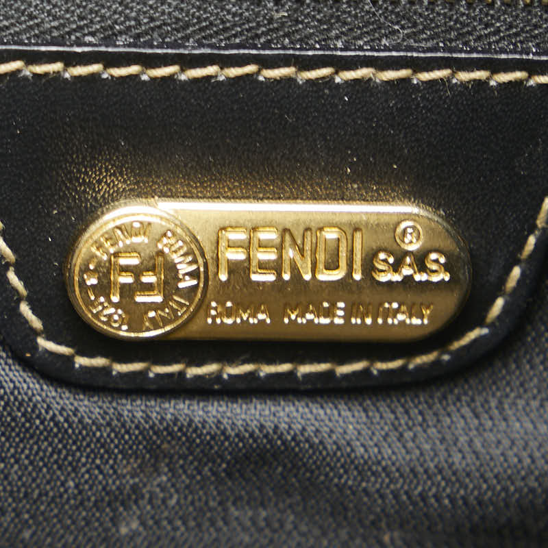 フェンディ ペカン リュック バックパック ブラウン ブラック PVC レザー レディース FENDI 【中古】
