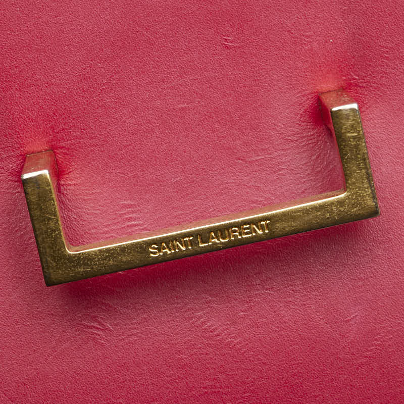 サンローラン ショルダーバッグ ピンク レザー レディース SAINT LAURENT 【中古】