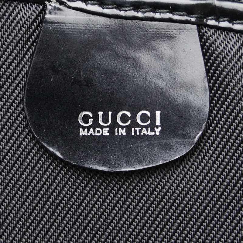 グッチ ボストンバッグ ショルダーバッグ 2WAY 012 3754 ブラック ナイロン レザー レディース GUCCI 【中古】