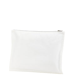 エルメス トゥルースフラット アダダGM 木馬 ポーチ ホワイト レッドマルチカラー キャンバス レディース HERMES 【中古】