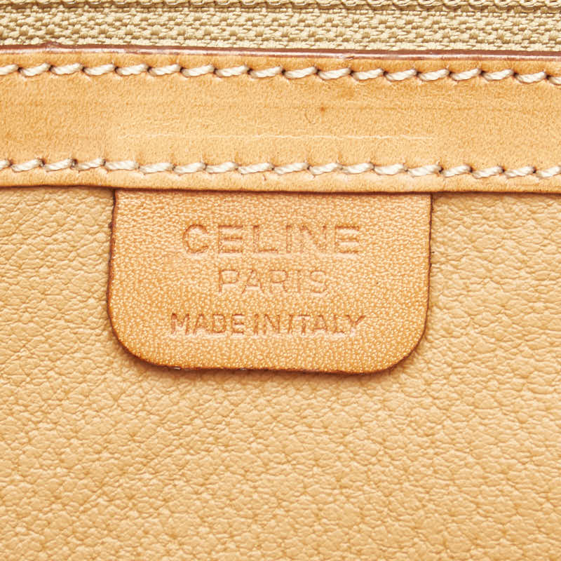 セリーヌ マカダム ハンドバッグ ショルダーバッグ 2WAY ブラウン PVC レザー レディース CELINE 【中古】