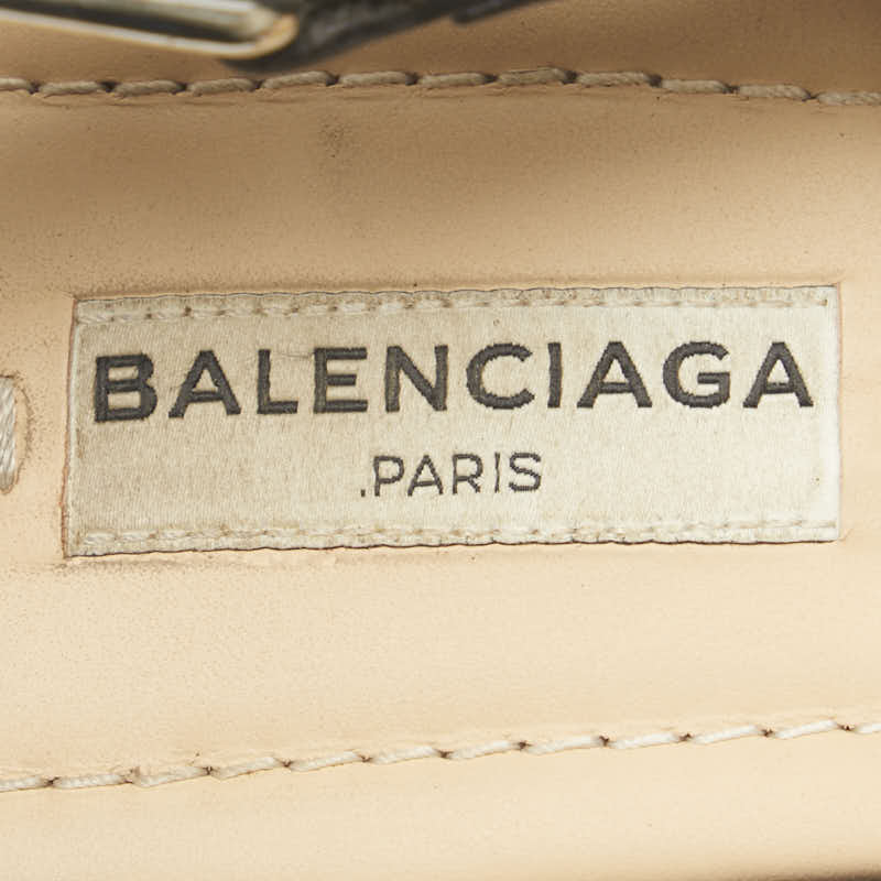 バレンシアガ スタッズ ストラップ サンダル サイズ：38 410918 ブラック レザー レディース BALENCIAGA 【中古】