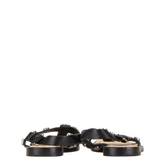 バレンシアガ スタッズ ストラップ サンダル サイズ：38 410918 ブラック レザー レディース BALENCIAGA 【中古】