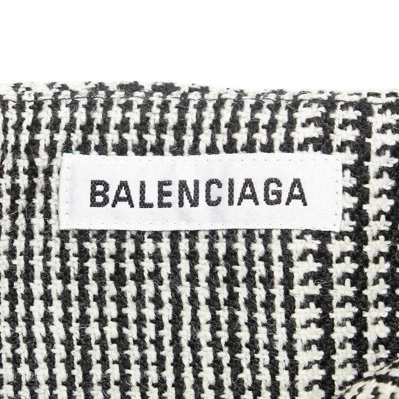 バレンシアガ 千鳥格子 ロングスカート サイズ：34 ブラック ホワイト ウール レディース BALENCIAGA 【中古】