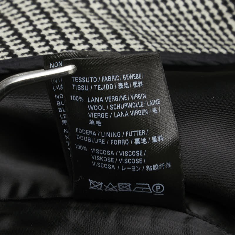 バレンシアガ 千鳥格子 ロングスカート サイズ：34 ブラック ホワイト ウール レディース BALENCIAGA 【中古】