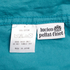 ルシアンペラフィネ 迷彩 カモ柄 スカル ウエスタンシャツ サイズ：M エメラルドグリーン コットン メンズ Lucien Pellat-Finet 【中古】