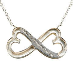 ティファニー ダブルラビングハート ネックレス シルバー SV925 シルバー レディース TIFFANY&Co. 【中古】