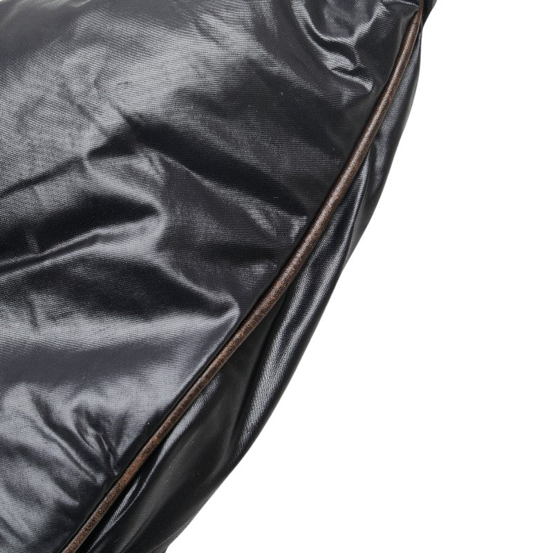 ボッテガヴェネタ イントレチャート ウエストバッグ ブラック ブラウン レザー ナイロン レディース BOTTEGAVENETA 【中古】