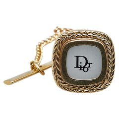 ディオール ロゴ タイピン カフス セット ゴールド シルバー メッキ メンズ Dior 【中古】