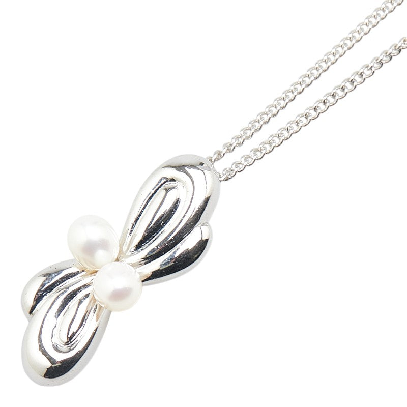 タサキ パール ネックレス SV925 シルバー 真珠 レディース TASAKI 【中古】