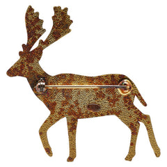 シャネル ココマーク シカ 鹿 ブローチ ゴールド メッキ レディース CHANEL 【中古】