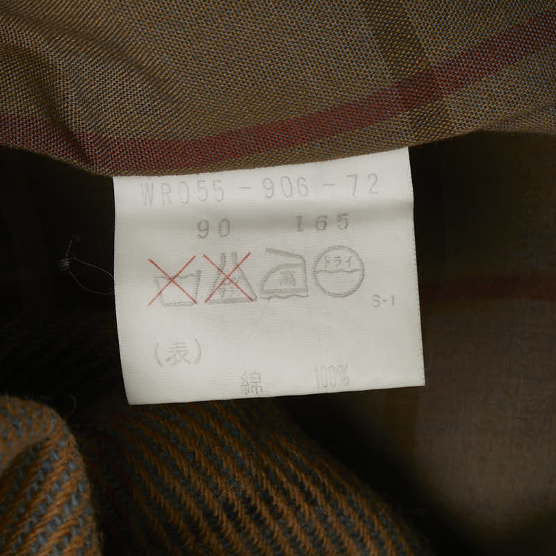 バーバリー チェック ステンカラーコート バルマカーンコート カーキ コットン メンズ BURBERRY 【中古】