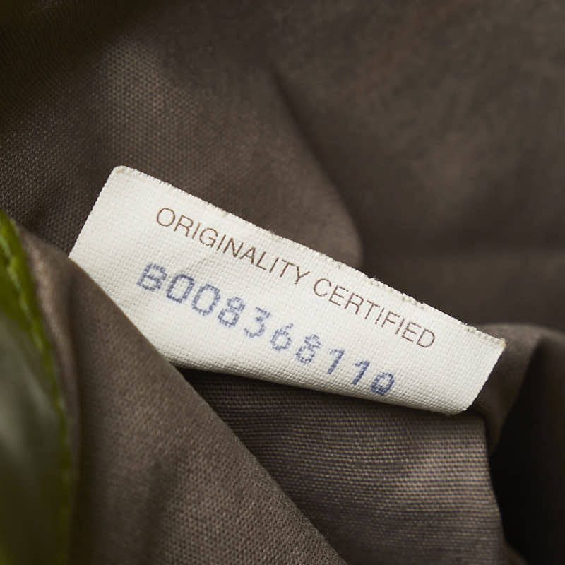 ボッテガヴェネタ イントレチャート 斜め掛け ショルダーバッグ グリーン レザー レディース BOTTEGAVENETA 【中古】