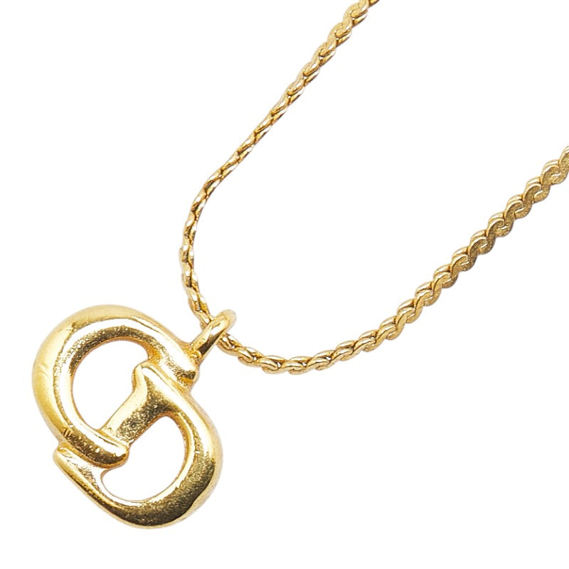 ディオール CDロゴ ネックレス ゴールド メッキ レディース Dior 【中古】