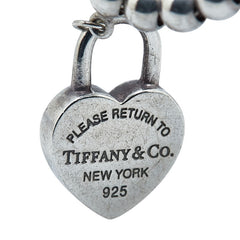 ティファニー リターン トゥ ティファニー ハートタグ ブレスレット ボールチェーン SV925 シルバー レディース TIFFANY&Co. 【中古】