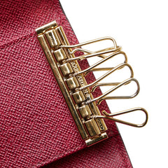 ルイ ヴィトン モノグラム ミュルティクレ6 6連 キーケース M62630 ブラウン フューシャ PVC レザー レディース LOUIS VUITTON 【中古】