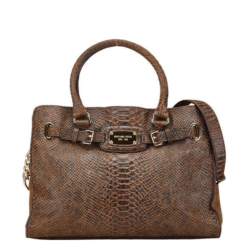 マイケルコース ハンドバッグ ショルダーバッグ 2WAY ブラウン レザー レディース Michael Kors 【中古】