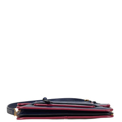 マークジェイコブス ショルダーバッグ ネイビー パープル レザー レディース MARC JACOBS 【中古】