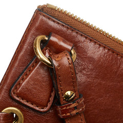 マークジェイコブス 斜め掛け ショルダーバッグ ブラウン レザー レディース MARC JACOBS 【中古】