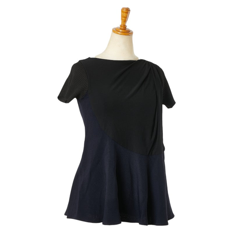 バレンシアガ チュニック サイズ：34 ブラック ネイビー レーヨン レディース BALENCIAGA 【中古】