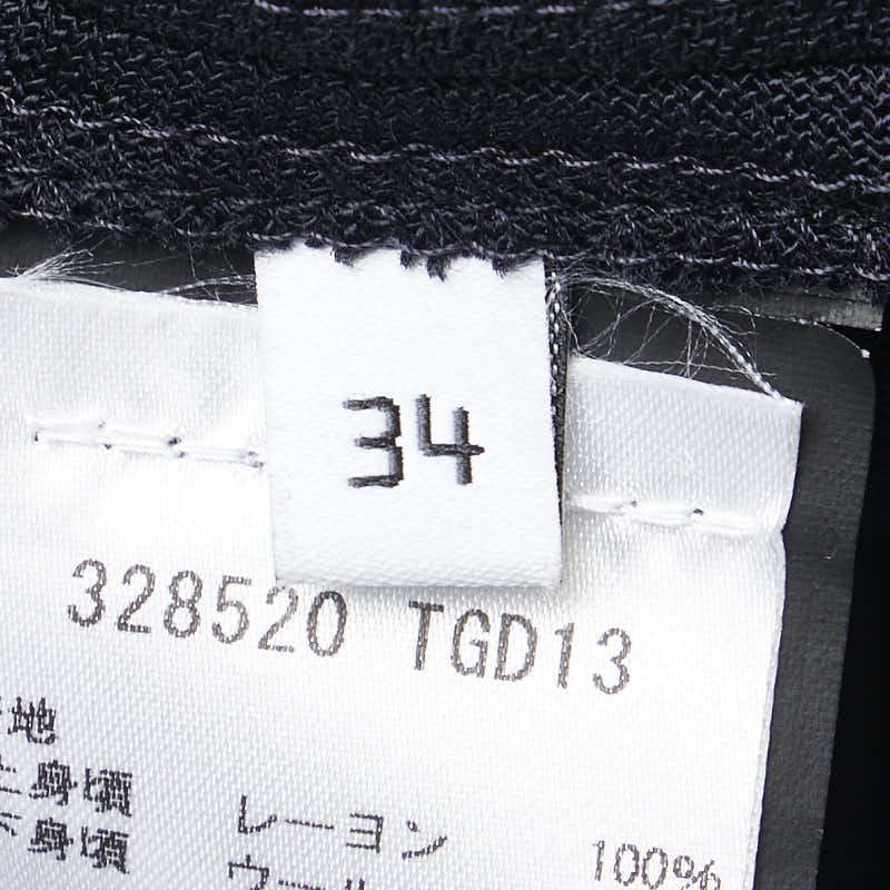 バレンシアガ チュニック サイズ：34 ブラック ネイビー レーヨン レディース BALENCIAGA 【中古】