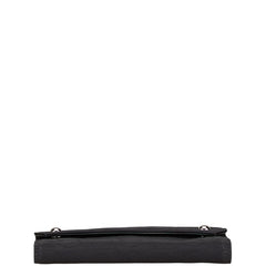 サルヴァトーレフェラガモ ガンチーニ 長財布 ブラック キャンバス レザー レディース Salvatore Ferragamo 【中古】