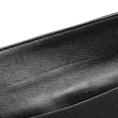 サルヴァトーレフェラガモ ガンチーニ 長財布 ブラック キャンバス レザー レディース Salvatore Ferragamo 【中古】