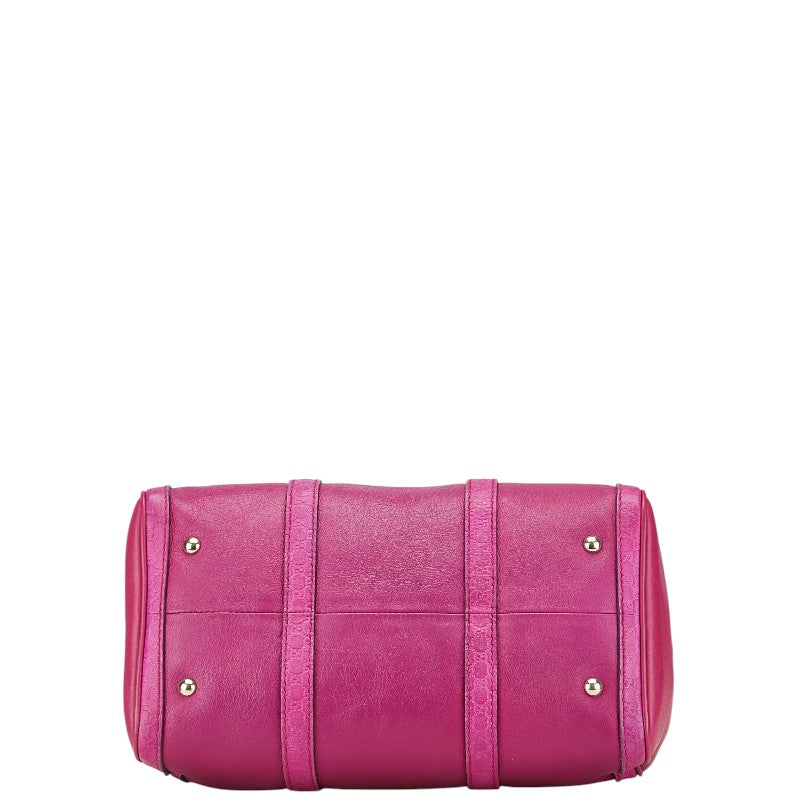 グッチ グッチシマ ミニボストンバッグ ショルダーバッグ 2WAY 247205 ピンク レザー レディース GUCCI 【中古】