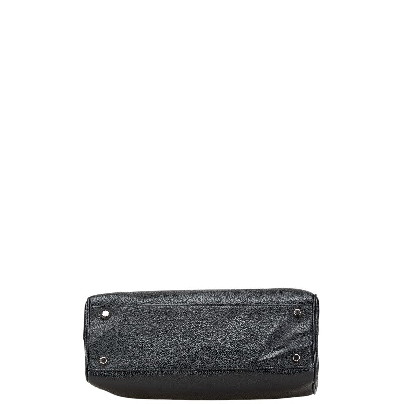 グッチ ズゥミ スモール トップハンドルバッグ ショルダーバッグ 2WAY 569712 ブラック レザー レディース GUCCI 【中古】