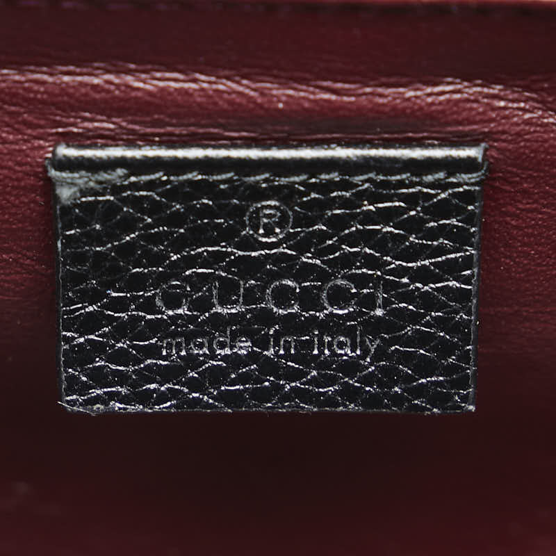 グッチ ズゥミ スモール トップハンドルバッグ ショルダーバッグ 2WAY 569712 ブラック レザー レディース GUCCI 【中古】