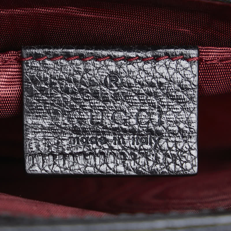 グッチ ズゥミ ショルダーバッグ 576388 ブラック レザー レディース GUCCI 【中古】
