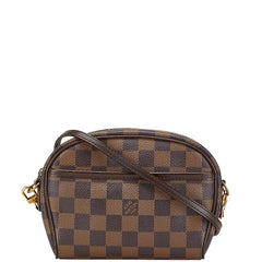 ルイ ヴィトン ダミエ ポシェット イパネマ ショルダーバッグ ポーチ 2WAY N51296 ブラウン PVC レザー レディース LOUIS VUITTON 【中古】