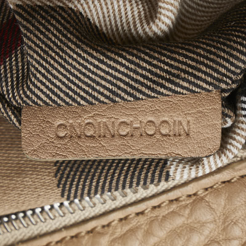 バーバリー ノバチェック ロゴ ハンドバッグ トートバッグ ホワイト ベージュ キャンバス レザー レディース BURBERRY 【中古】