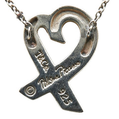 ティファニー ラビングハート 1P ネックレス SV925 シルバー ダイヤモンド レディース TIFFANY&Co. 【中古】