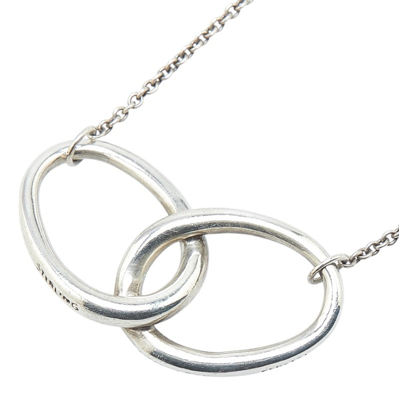 ティファニー ペレッティ ダブルループ ネックレス スターリングシルバー レディース TIFFANY&Co. 【中古】