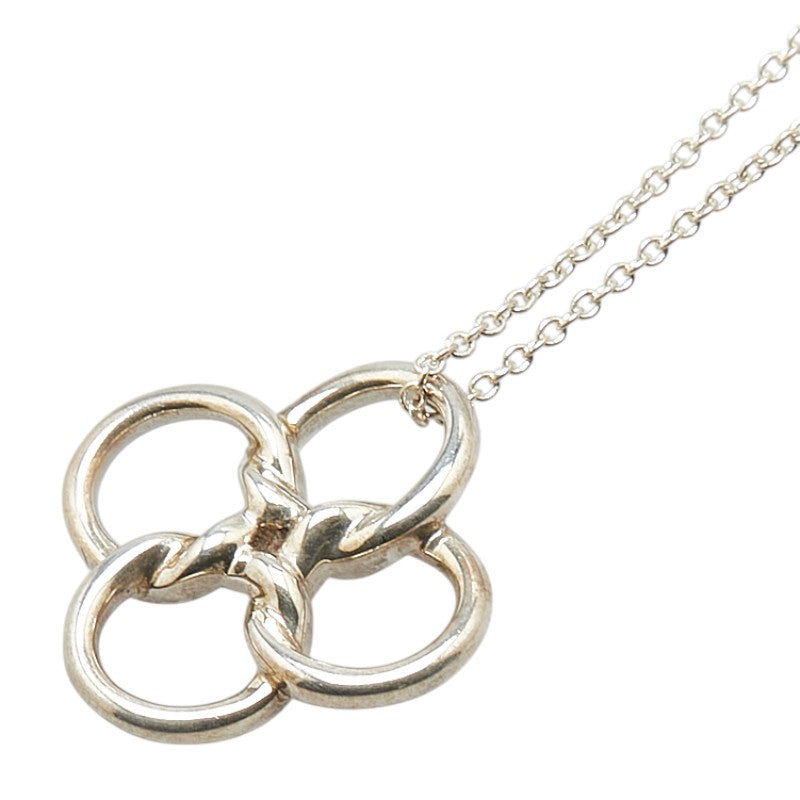 ティファニー クアドロ フォリオ ネックレス SV925 シルバー レディース TIFFANY&Co. 【中古】