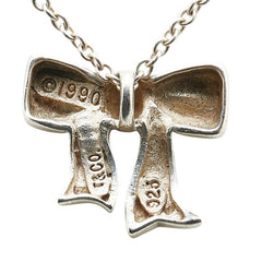 ティファニー リボン ネックレス SV925 シルバー レディース TIFFANY&Co. 【中古】