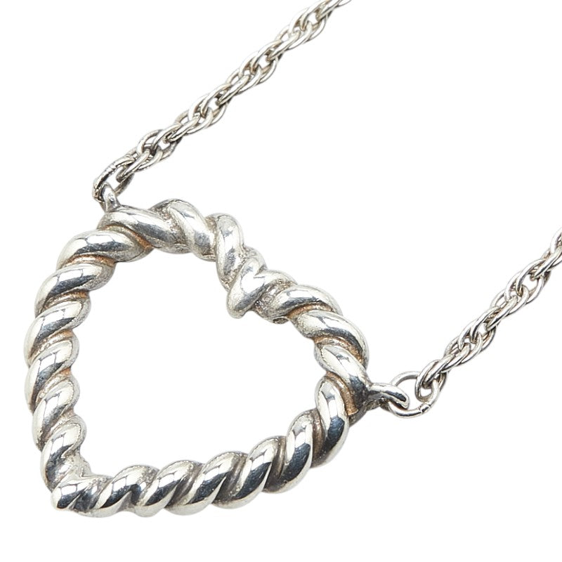ティファニー ツイストハート ネックレス SV925 シルバー レディース TIFFANY&Co. 【中古】