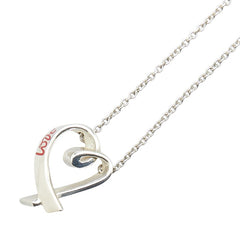 ティファニー ラビングハート LOVE ネックレス SV925 シルバー レディース TIFFANY&Co. 【中古】